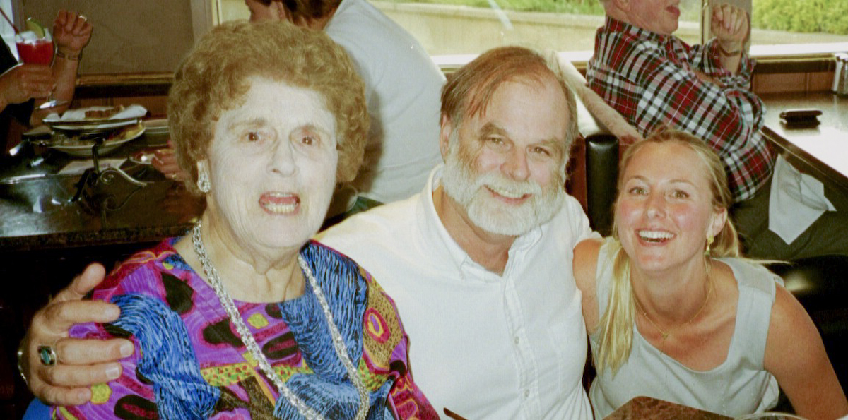 Jim Gray with his mother Ann and his daughter Heather